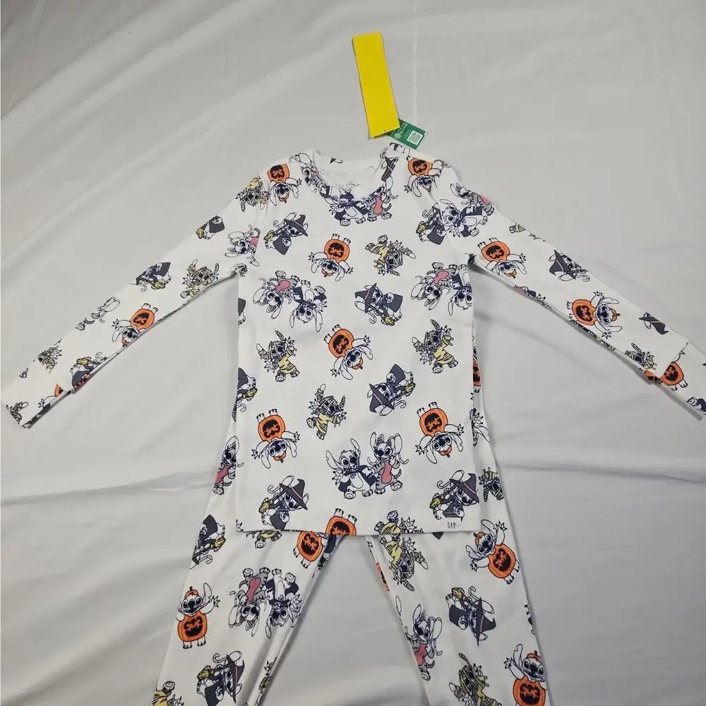 Gap Kids Disney Lilo And Stitch Halloween Pajamas Mix Matched Set 6/8